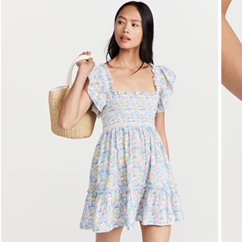 LoveShackFancy Nadja Dress Rainbow Blast